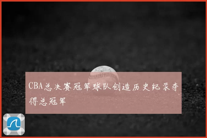 CBA总决赛冠军球队创造历史纪录夺得总冠军